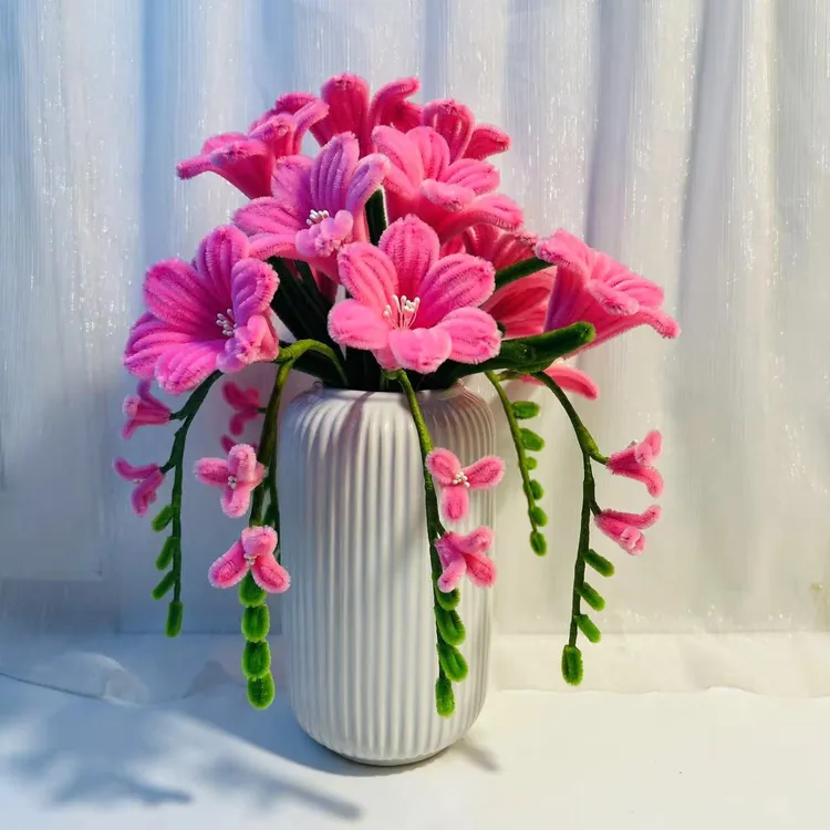 加密扭扭棒香雪兰diy材料包摆件送朋友闺蜜【非成品】