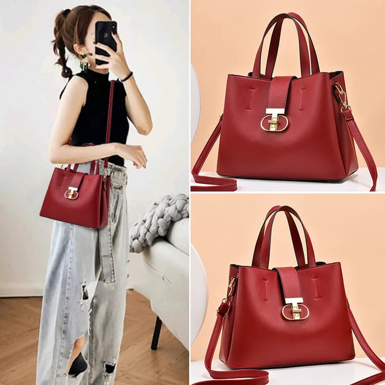 香港原创女包包新款2025质感手提包手拎外出通勤大容量单肩斜跨包