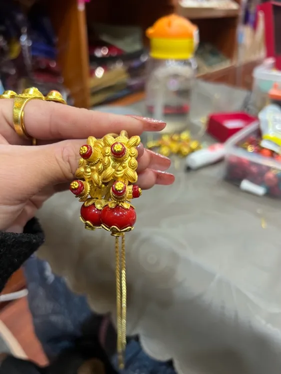 黄铜合成锆石耳饰 合金无非金属耳饰耳环民族风藏饰品不掉色