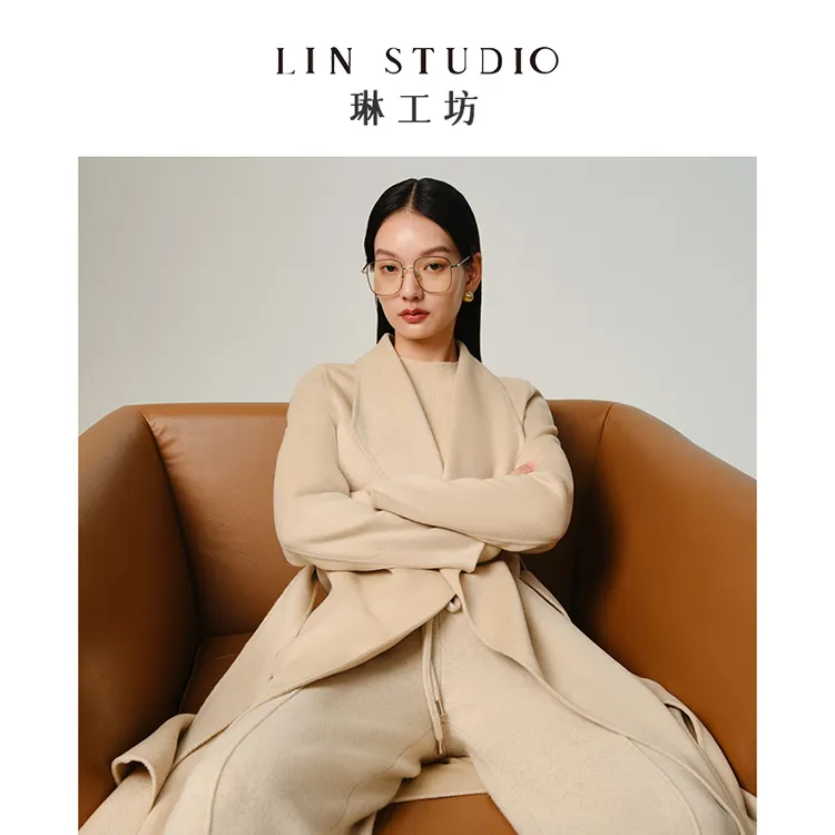 【白金驼 驼绒】琳工坊瑾瑜白金驼大衣保暖秋冬优雅外套唐琳设计