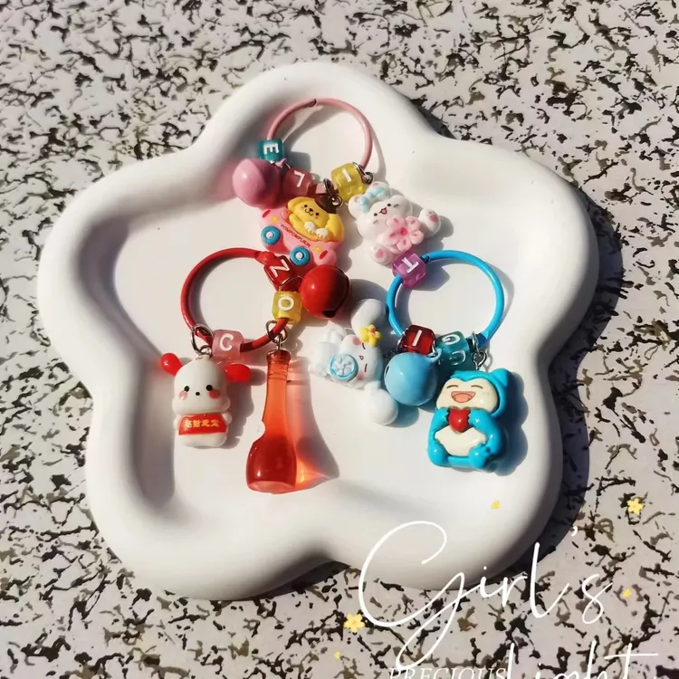 DIY手工卡通钥匙扣常规上色挂件手机链挂件