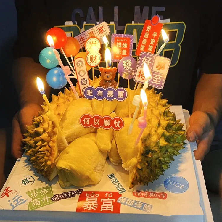 女神节diy榴莲生日蛋糕材料全套包水果蛋糕家庭烘焙插件全套