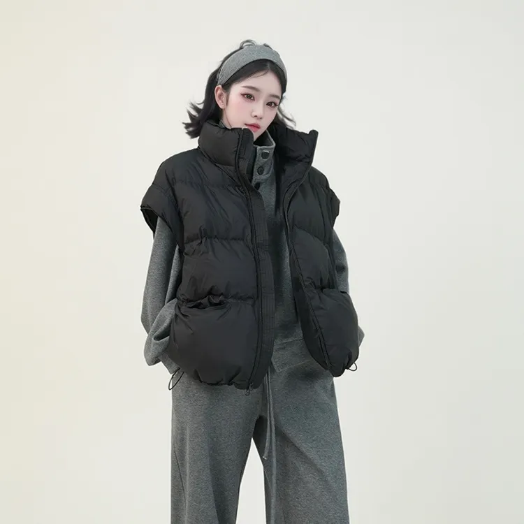 羽绒背心女款时尚潮流马甲2025冬新款爆款网红高档上档次立领马夹