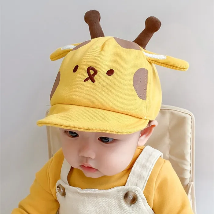 婴儿帽子秋冬季男童女宝宝鸭舌帽可爱幼儿帽儿童保暖帽春秋新款潮