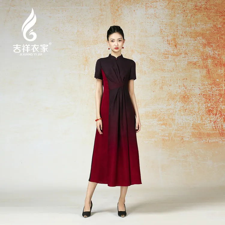 JIXIANGYIJIA/吉祥衣家巧笑倩兮（连衣裙）942236542