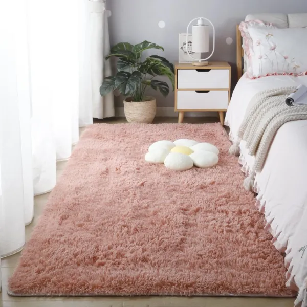 家用绒毛地毯床边毯卧室地垫满铺客厅飘窗橱窗网红拍照坐垫可定制