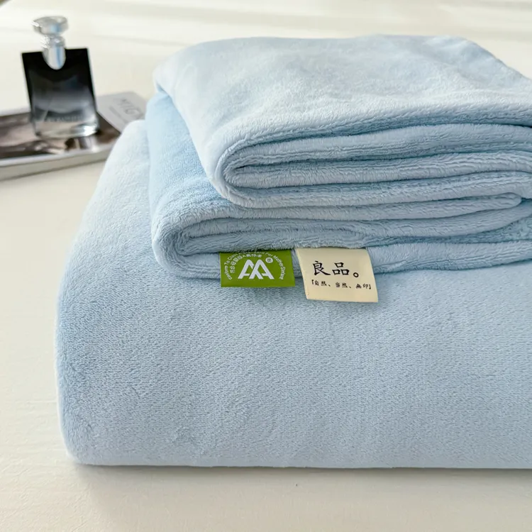 冬季牛奶绒床单单件加绒加厚珊瑚绒被单纯色法兰绒学生宿舍床垫单