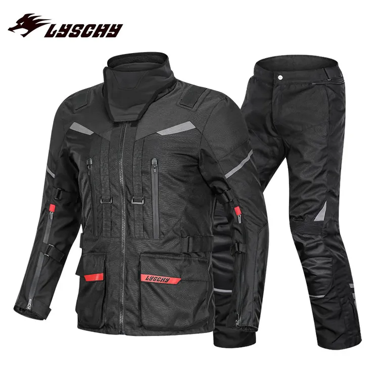 LYSCHY雷翅2002摩托车骑行服男四季防摔防水保暖摩旅拉力服加大码