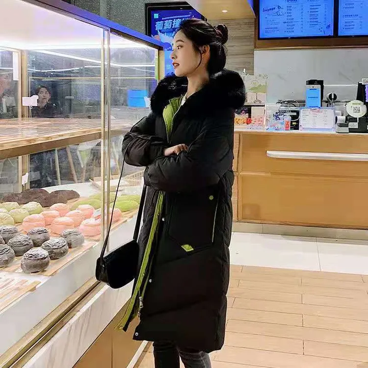 冬季棉服女外套新款冬装棉衣加厚棉袄韩版宽松面包服毛领棉服女潮