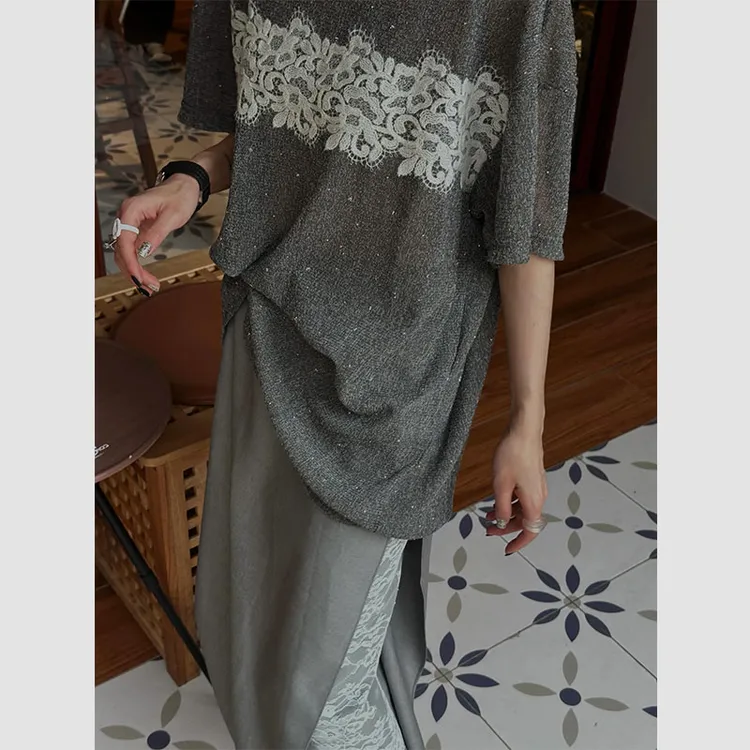 2025夏季新款盐系穿搭套装超好看通勤气质正肩短袖半身裙两件套女