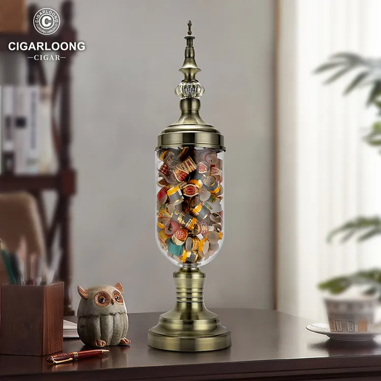 CIGARLOONG茄龙雪茄标收纳雪茄盒收纳专用瓶欧式雪茄专用收纳瓶