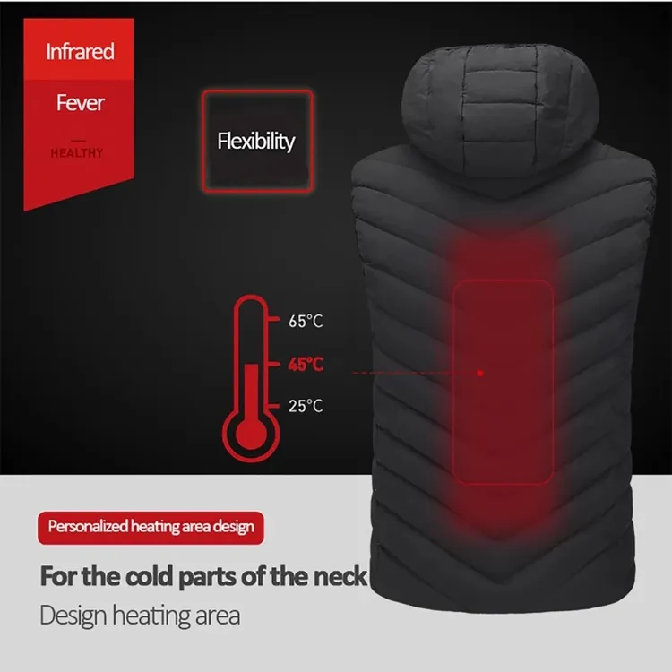 韩国PAVE摩托车户外滑雪智能电加热保暖棉马甲冬季滑雪运动旅行