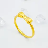 【国潮】足金999 小蝴蝶结戒指两戴款