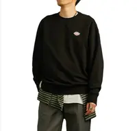 Dickies经典LOGO绣花徽章圆领毛圈卫衣 男女同款DK011033