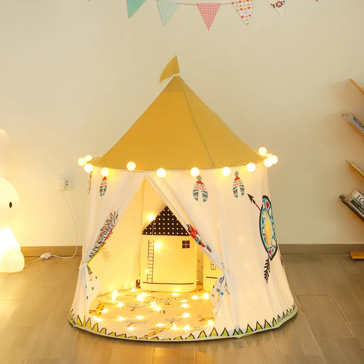 蒙古包儿童帐篷室内女孩男孩宝宝家用城堡游戏小房子玩具小屋