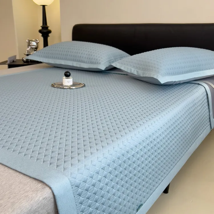 乙纶PE高分子冰丝凉席三件套床笠款冰豆豆空调席子可水洗夏天夏季