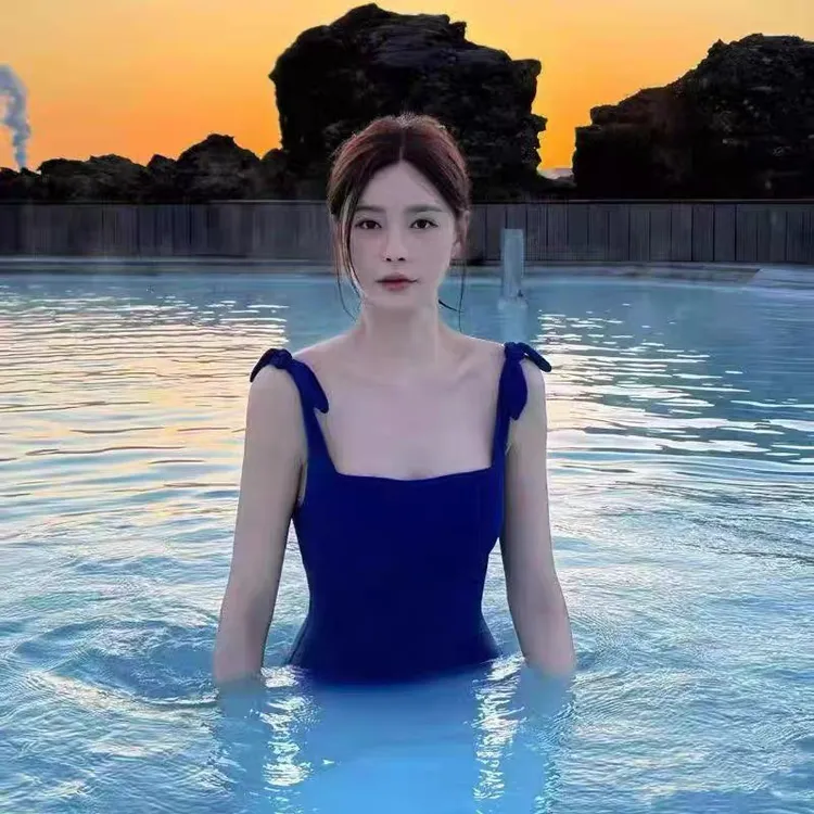 SSNM沈梦辰同款泳衣女高级感连体连体泳衣女爆款泡温泉度假泳装