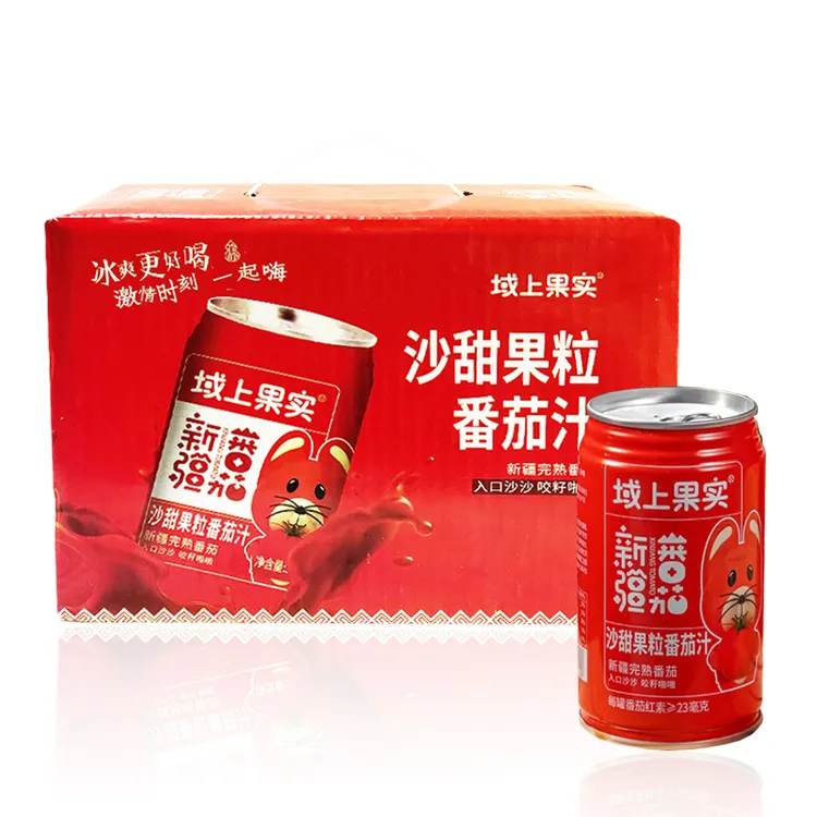 域上果实 新疆沙甜果粒番茄汁 310ml*12罐/箱 休闲饮品