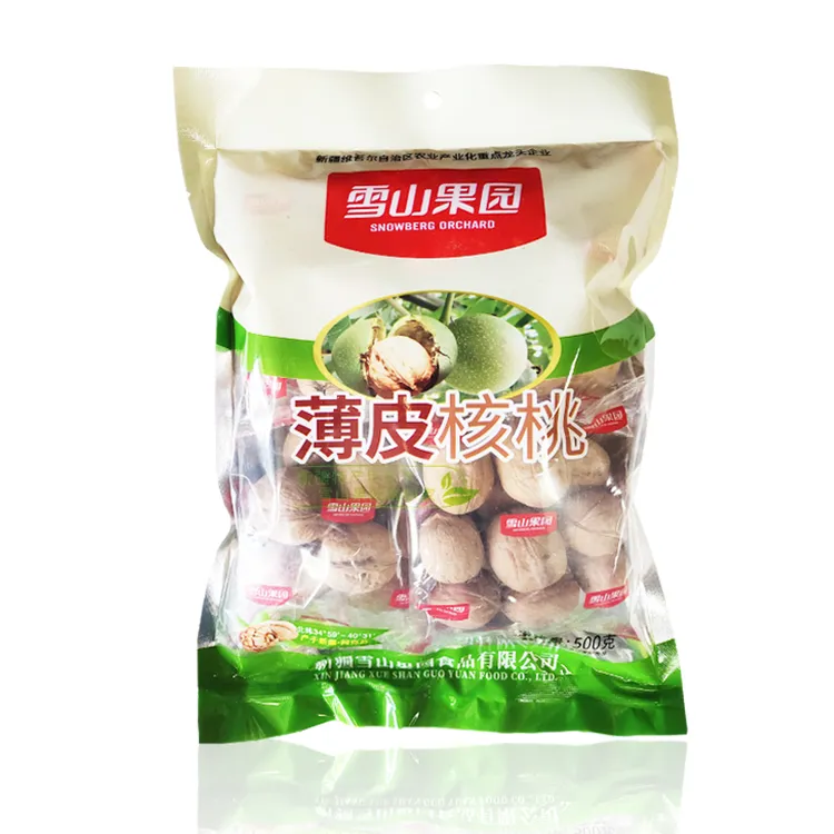 雪山果园阿克苏薄皮核桃 500克/袋 新疆特产干果原味 北京发货