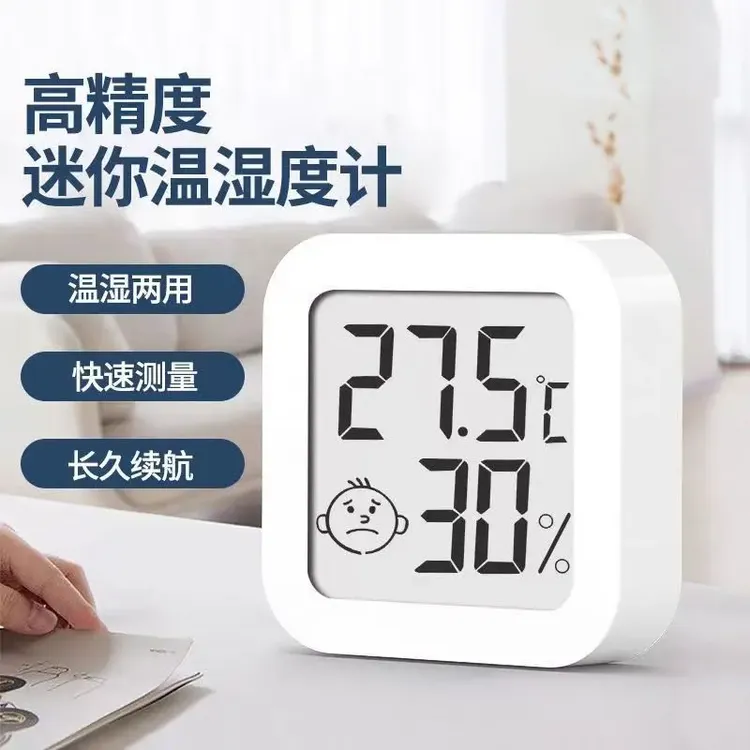 电子室内温度计家用温湿度计精准干湿一体冰箱车载高精度墙上客厅