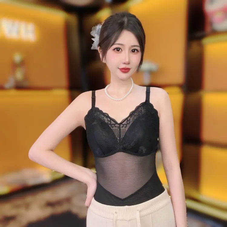 【惠选高定】新款无痕美背免文胸塑身收腹打底背心女性感四季款0701