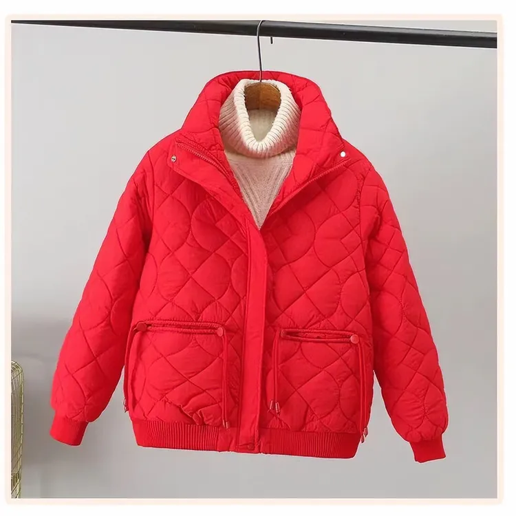 新款棉服女冬季韩版宽松显瘦棉衣外套休闲时尚百搭洋气短款绗棉服