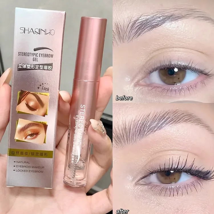 推荐韩系立体塑形定型眉胶妈生毛流感眉毛初学者眉毛雨衣男女通用