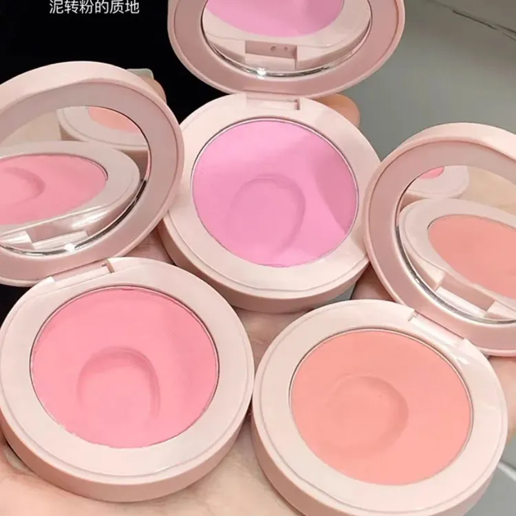 推荐慕斯单色腮红膏哑光显色女多用自然提亮收缩膨胀色晒红胭脂泥