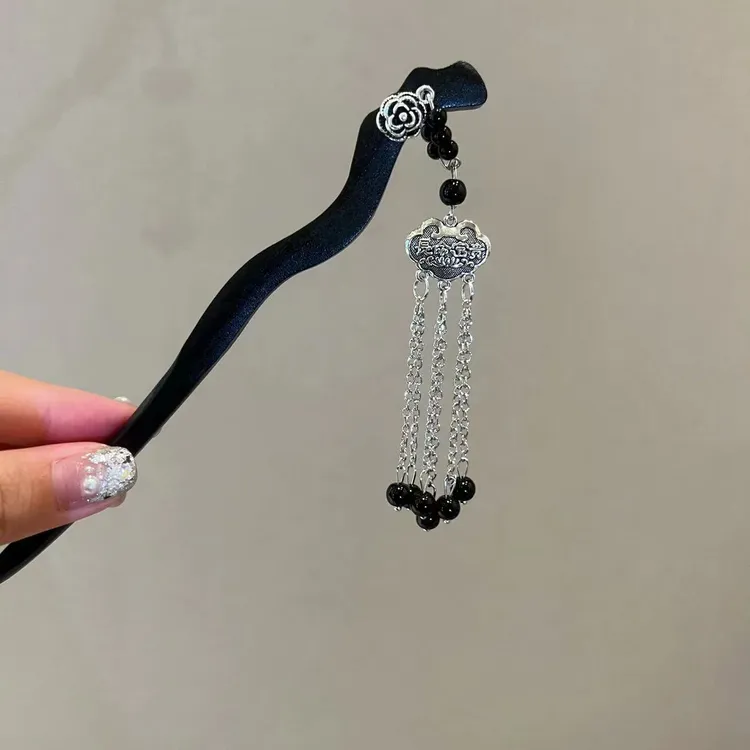 MINGFANXI/名梵希国风中式步摇发簪清冷气质新中式簪子发饰