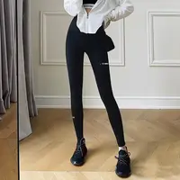 桃塑水光肌臀雕裤鲨鱼裤高弹高腰收腹显瘦打底裤芭比裤