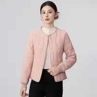 5544圆领内胆棉衣女打底内穿小棉袄短款加绒棉服外套