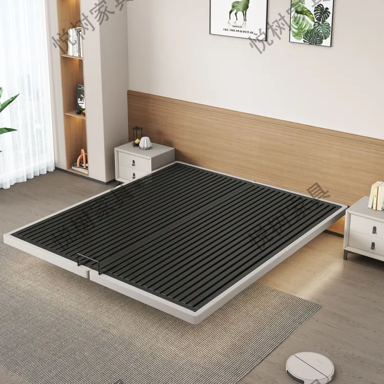 悬浮床无床头碳素钢悬浮床酒店民宿家用大床单人双人榻榻米床架