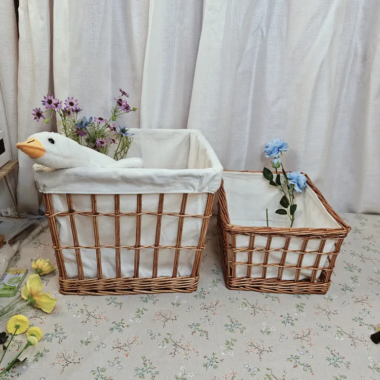 脏衣篮浴室家用卧室脏衣服篮子收纳筐藤编柳编复古储物脏衣篓大号
