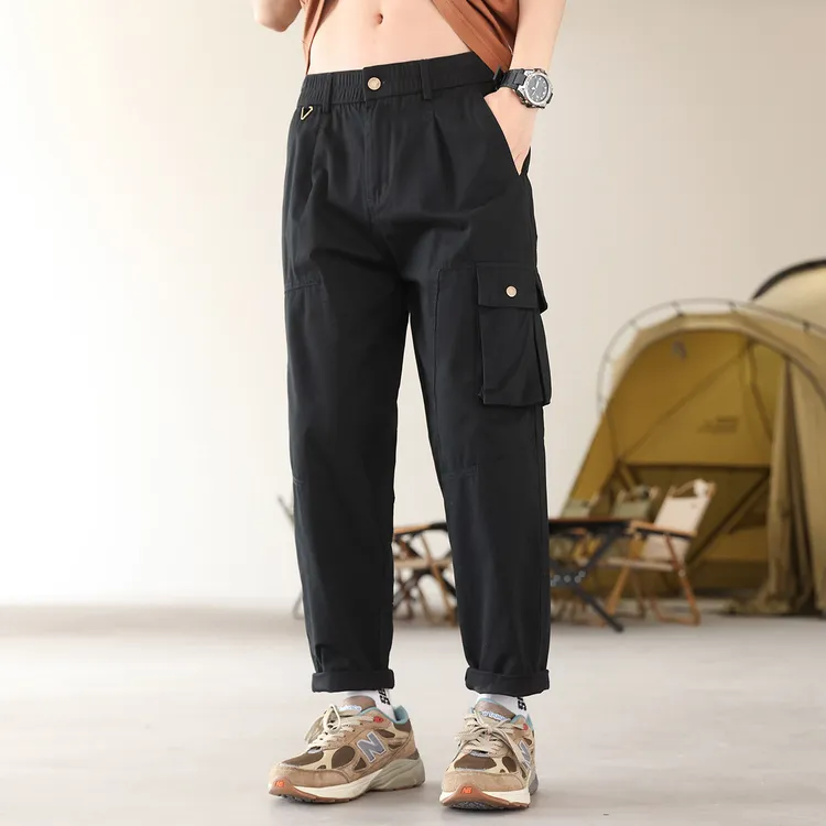 春夏男士宽松休闲裤百搭男裤潮流夏天裤子新款男裤子林更新阔腿裤