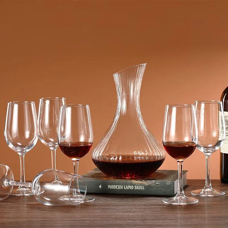 【七件套】过年加厚玻璃醒酒器红酒杯大容量波尔多葡萄酒杯酒具套装