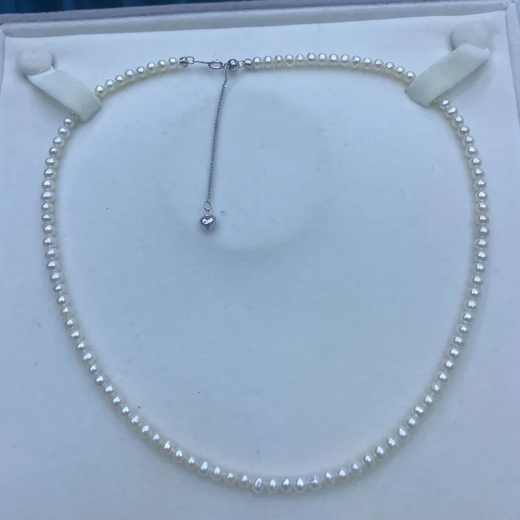 3.5-4.5mm（热门小米珠）天然淡水真珍珠项链仙女时尚百搭漂亮好看