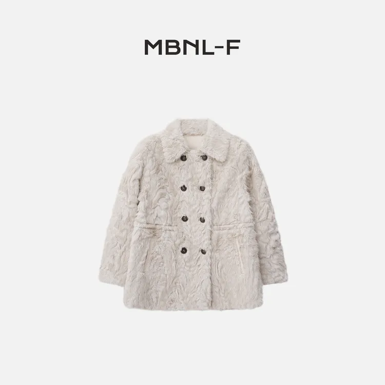 MBNL-F“象羔千金” 2024F/W新品 高级双排扣气质外套秦磊XM-PC6086