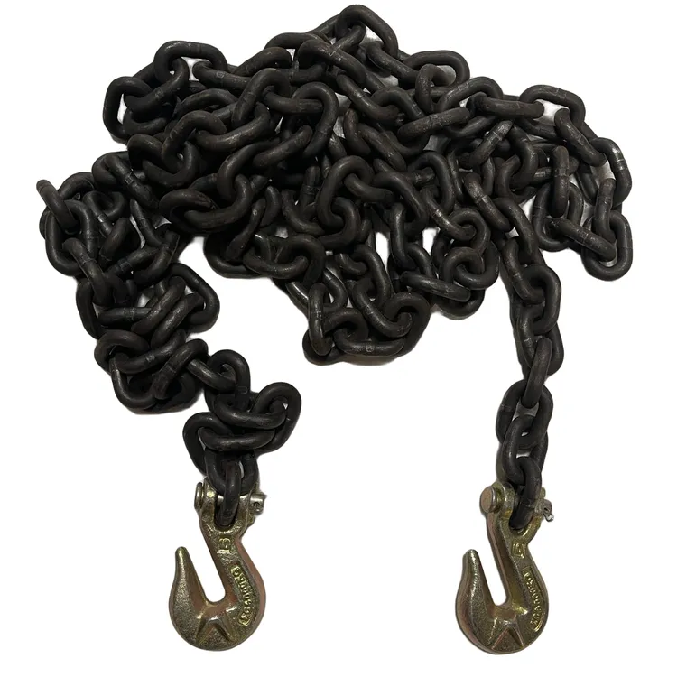 （G80链接配奥式爪钩（两钩）链条吊索具定制长度锰钢规格