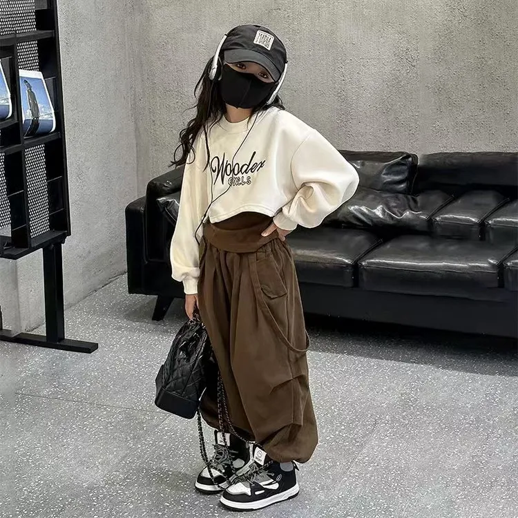 女童秋装三件套套装儿童潮牌服装衣服小女孩秋季宽松洋气时髦童装