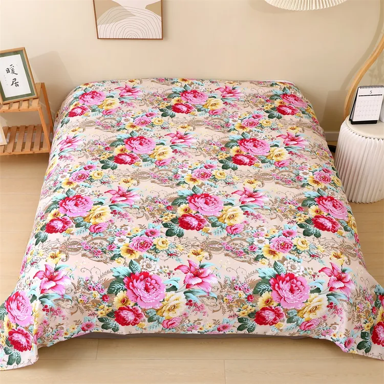 床单单件斜纹磨毛双人床单四季通用学生家用透气加大多功能被单