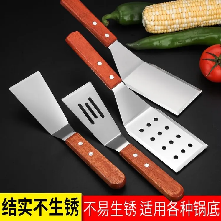 铁板炒饭锅贴铲子不锈钢牛排煎铲煎饼铁铲煎饼铲子锅铲子铁板铲子