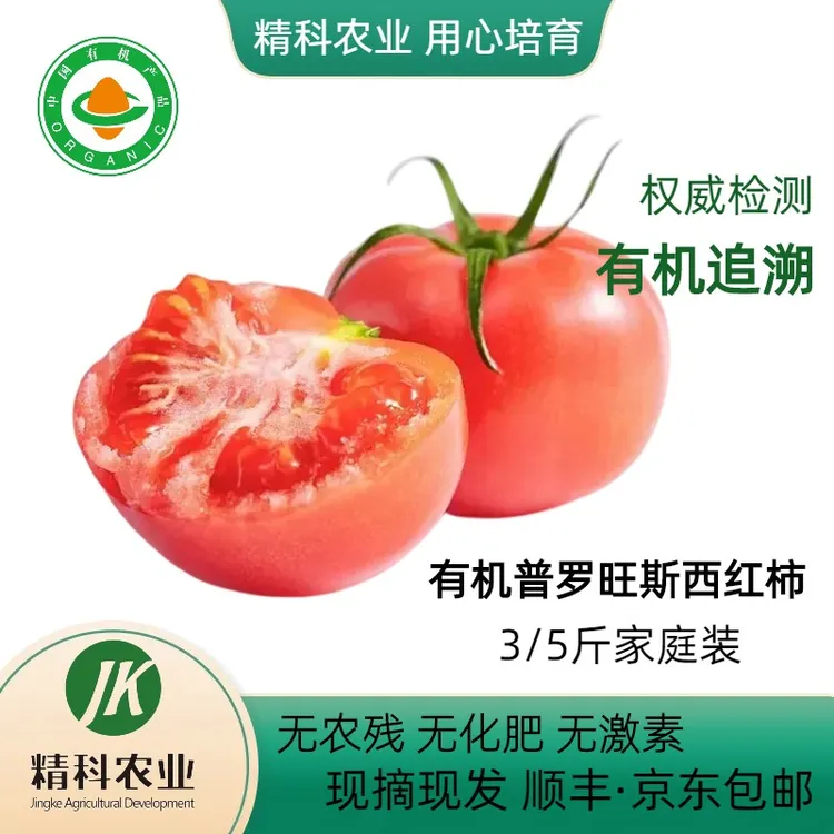 精科优鲜·有机酸甜正宗普罗旺斯西红柿 3-5斤 现摘 沙瓤多汁 爽口