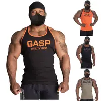 【PRO专属】gasp盖世璞弹力运动健身螺纹背心训练跑步透气肌肉男款