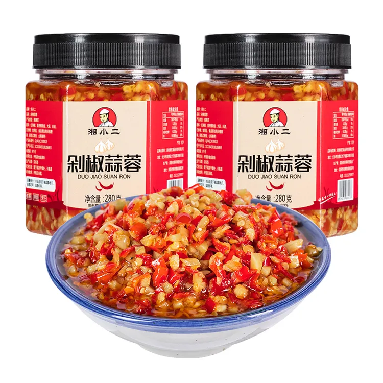 剁椒蒜蓉280g超辣爆辣特辣开胃下饭拌饭拌面调味料