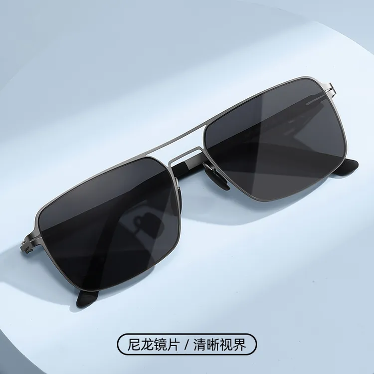 超轻飞行员款偏光太阳镜时尚潮款男士开车钓鱼驾驶骑行墨镜2025新