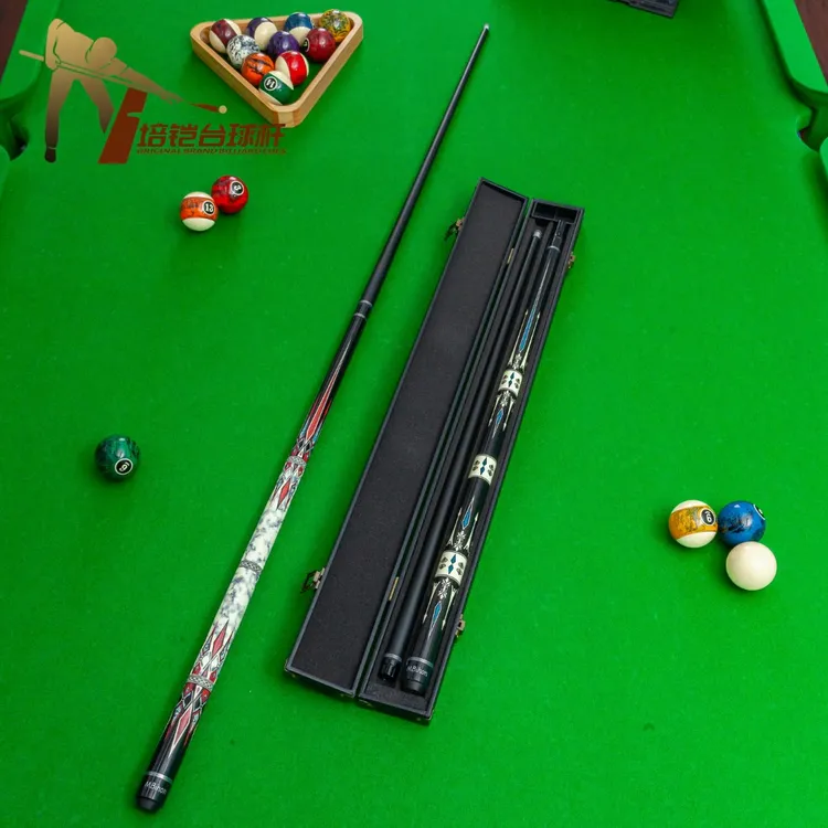 Mbihon未来台球杆枫木烤漆中式八球小头杆九球波茨杆斯诺克桌球杆