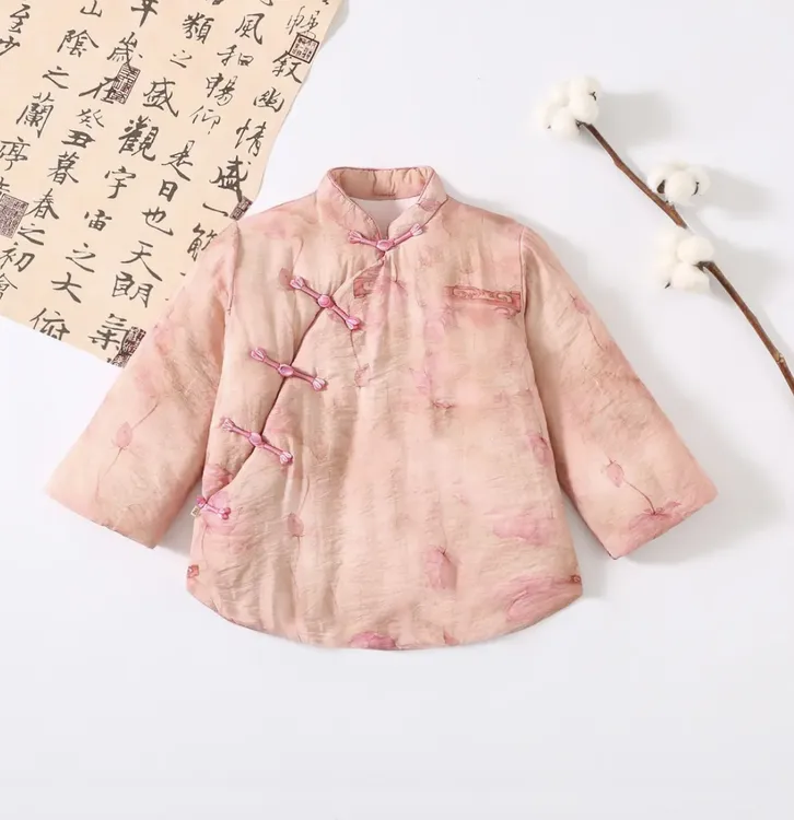 宝宝中式棉衣儿童加厚手工棉花棉袄女童中国风