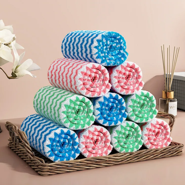 优勤抹布厨房专用毛巾洗碗布家用鱼鳞擦桌子清洁不掉毛吸水不沾油