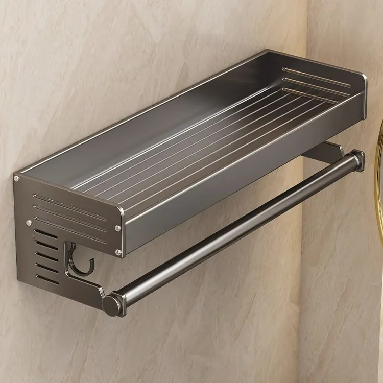 卫生间置物架免打孔浴室厕所洗手洗漱台壁挂式墙上化妆品收纳架子