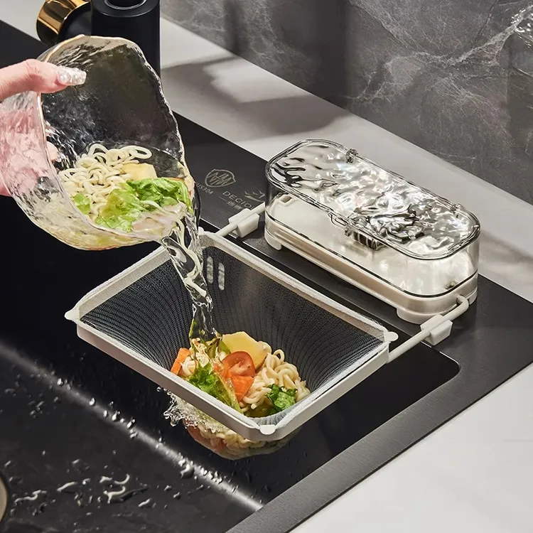 厨房水槽过滤网吸盘式剩饭剩菜防堵厨余垃圾残渣洗碗水池沥水架子